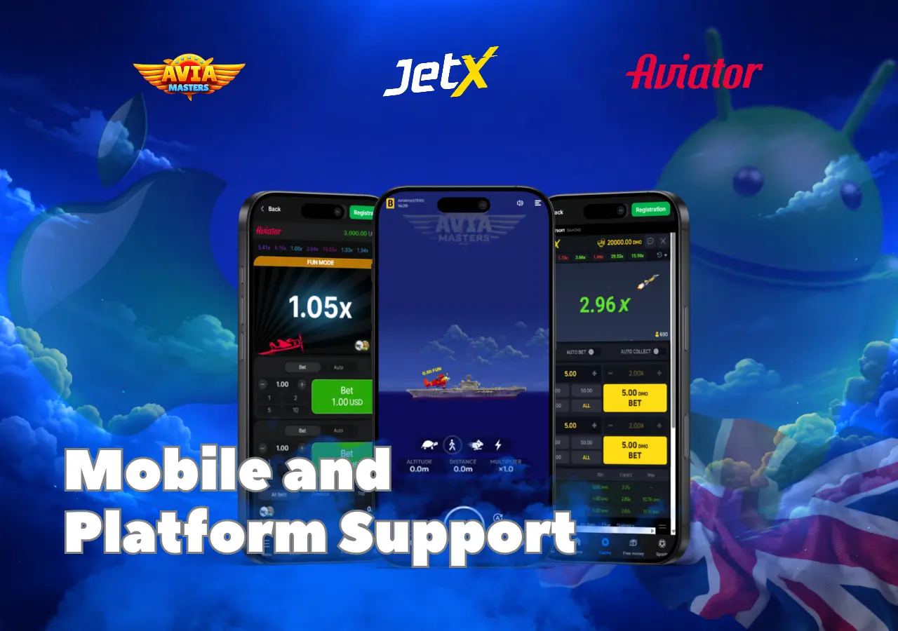 Touch optimized flight game layout